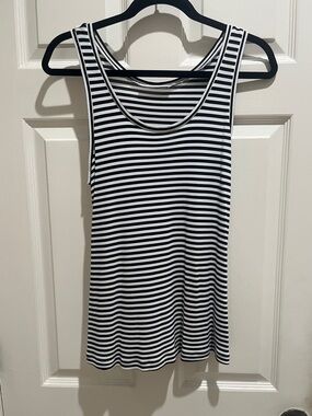 MaxMara Black and White Striped Tank